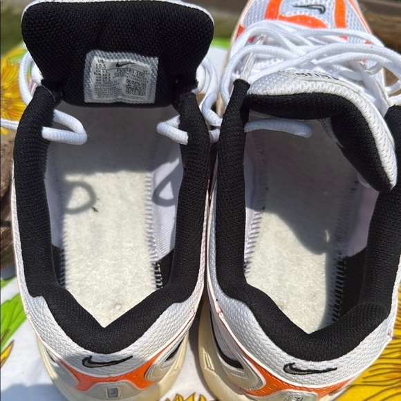 Nike Air Pegasus White and Orange Athletic Shoes